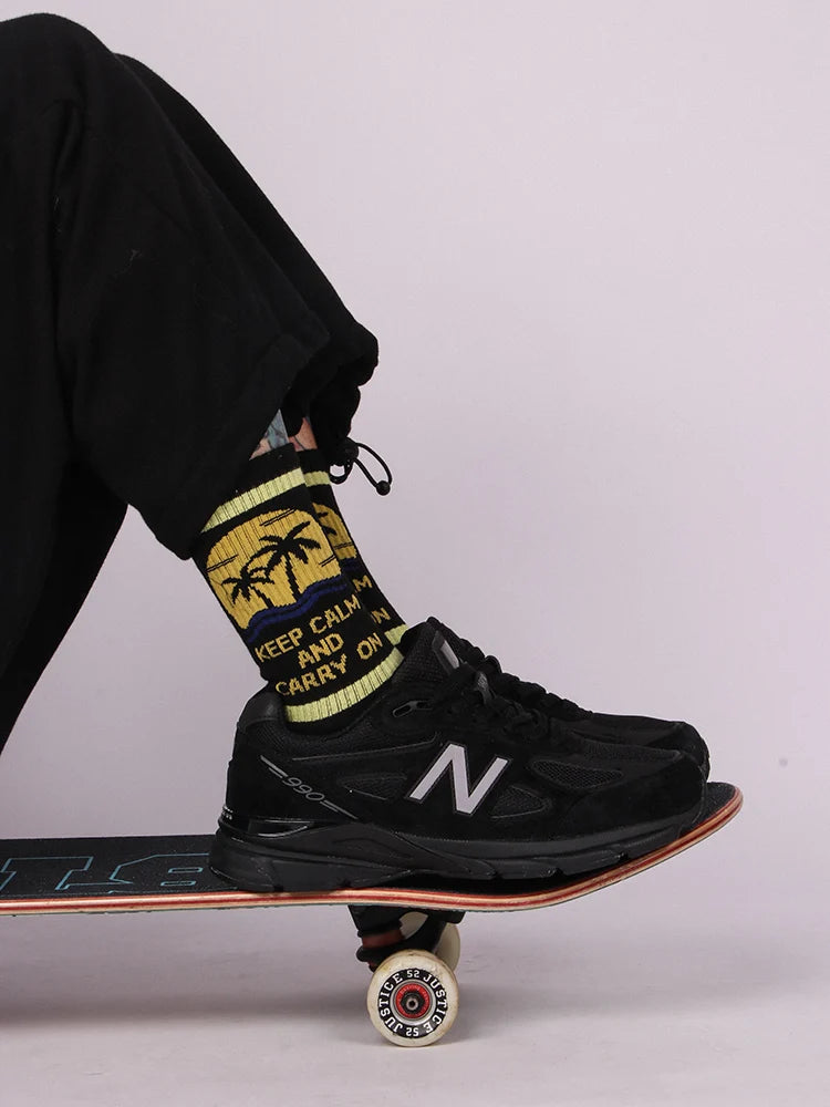 Skateboard trend socks