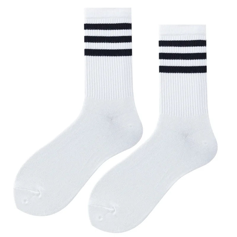 Three Bars Classic Striped J Men's Sock