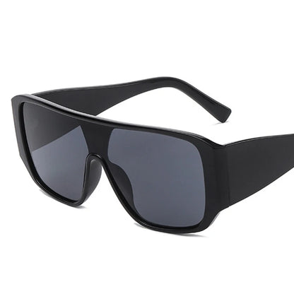 White Over-sized pilot Sunglasses