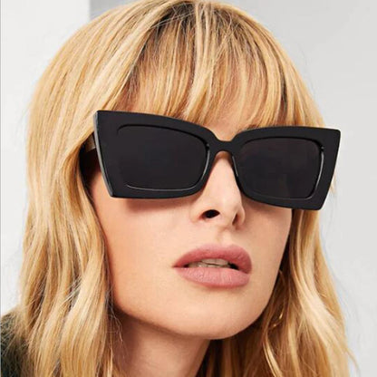 Prostokątne okulary przeciwsłoneczne Vintage kwadratowe