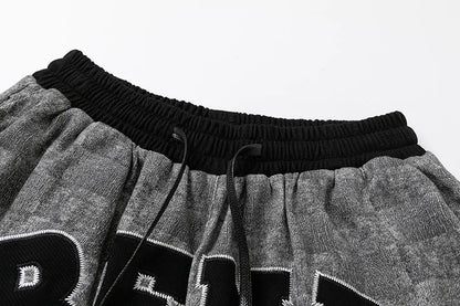 Original special fabric embroidery basketball men shorts