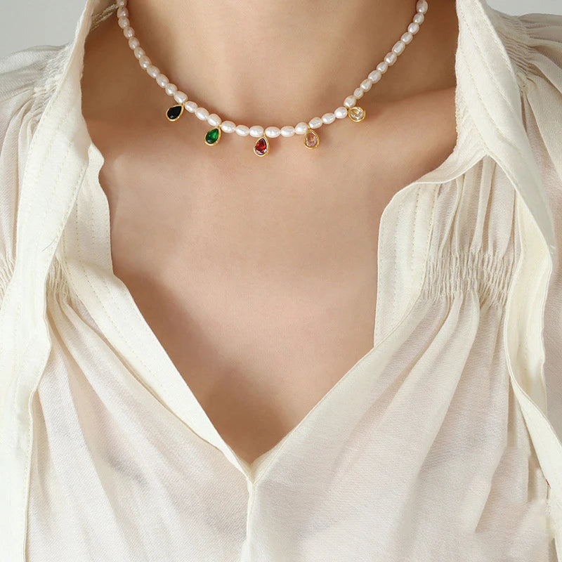 Women's Pearl  Crystal Necklaces