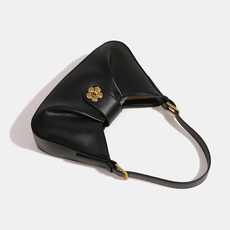 Solid Color Classic Versatile Handbag