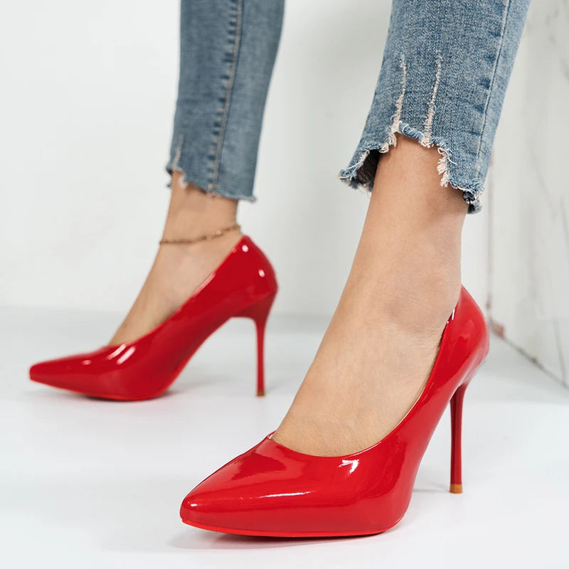 Sexy Heels Fashion Patent Leather - ZUNILO