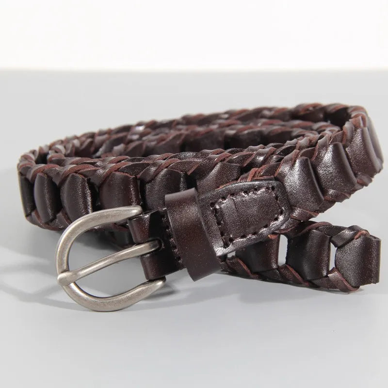 Genuine Leather Hand-woven Belt