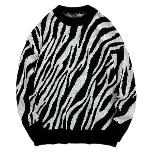 Zebra Men Loose Fashion Pullover
