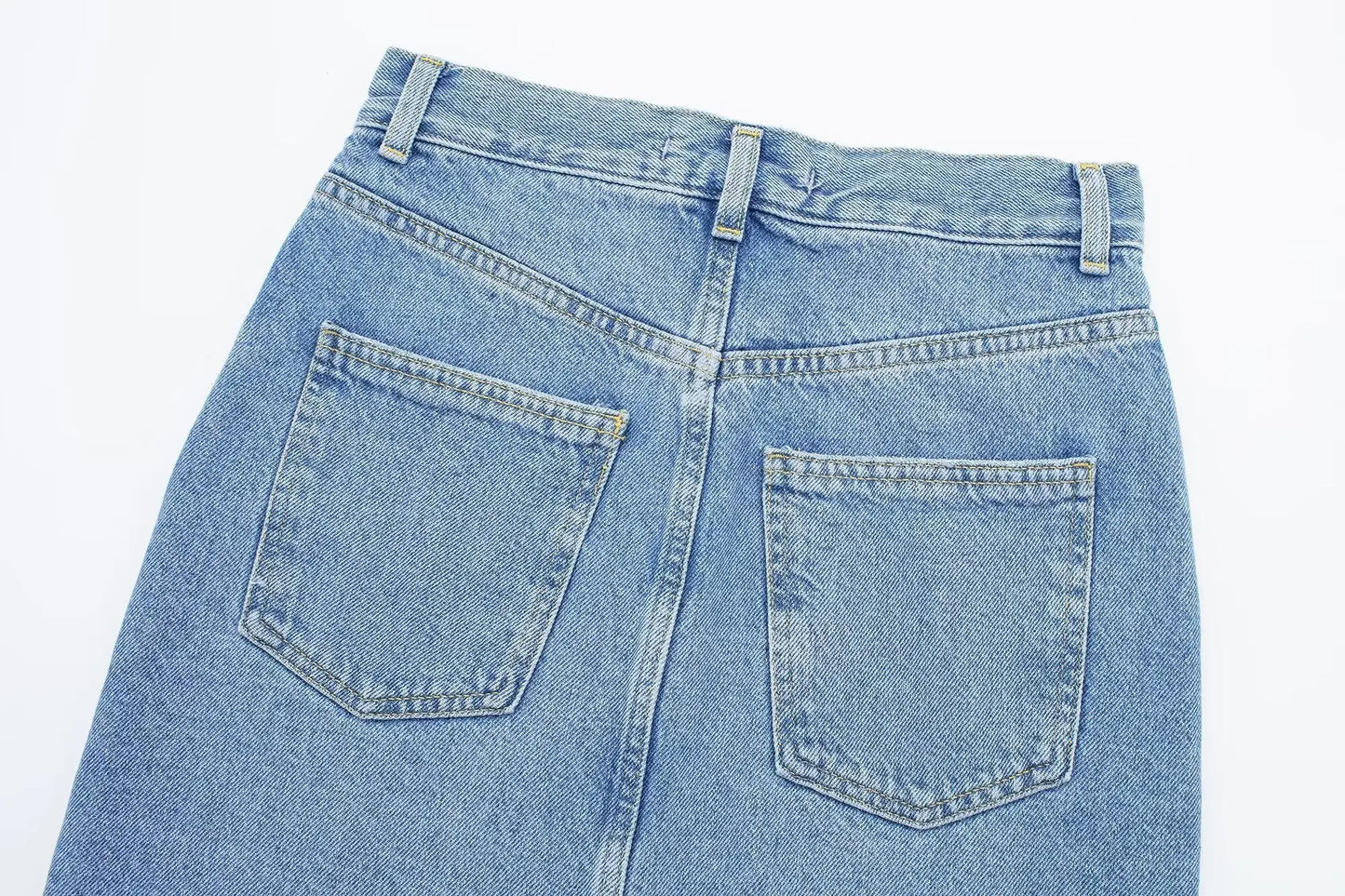 Denim  Blue Pencil Jeans Skirt