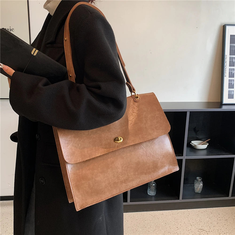 Designer Office Female Briefcase Crossbody  Handbag - ZUNILO