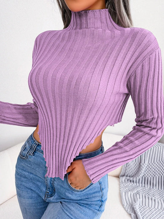Turtleneck Knit Pullovers Slim Basic Sweater