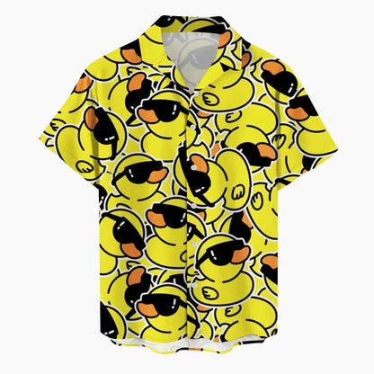 Little Yellow Duck 3D Printed New Summer Men's Shirt