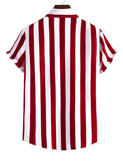 Panelled Stripe Shirts For Men