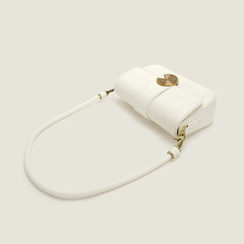 Pu Leather Small High Quality Vintage Crossbody With Two Strap Bag