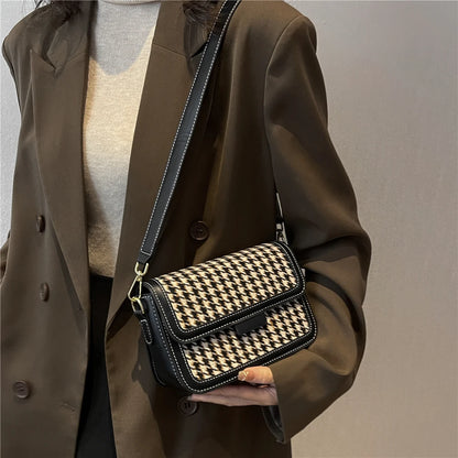 Flap Shoulder Bag PU Leather Ladies Handbags - ZUNILO