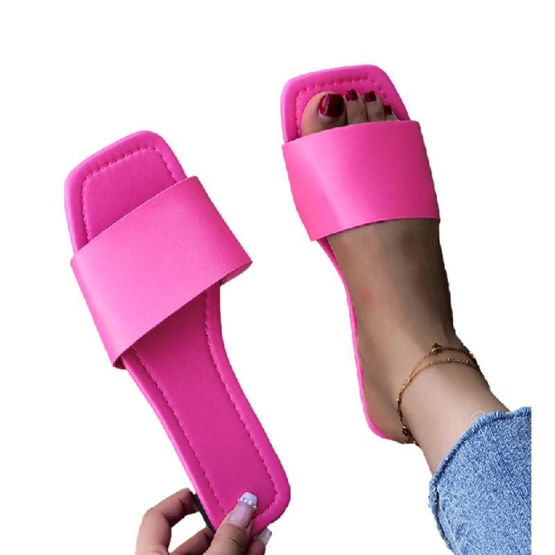 Summer Women Flats Slippers Open Toe  Flip Flops
