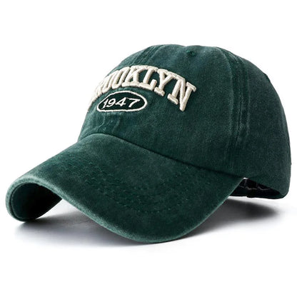 Wysokiej jakości czapka typu snapback z haftem Brooklyn dla mężczyzn