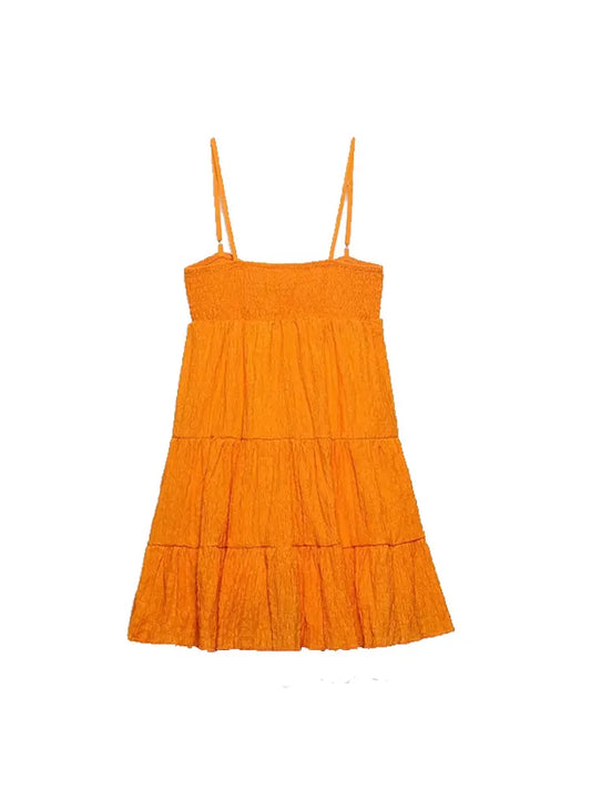 Summer  Textured Mini Dress-