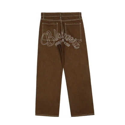 Men's Embroidery Star High Street Pant