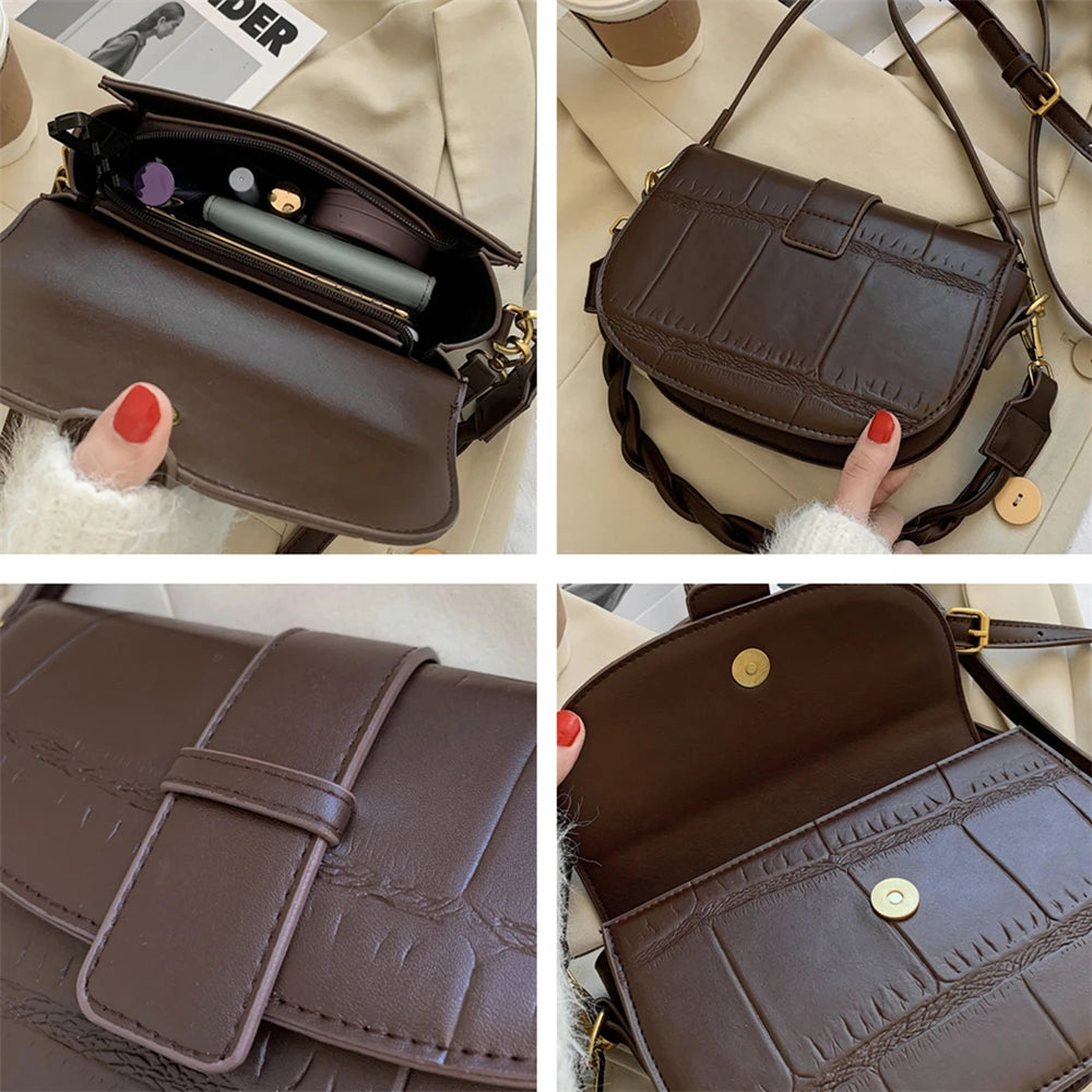 Shoulder Bag PU Leather Ladies Handbags And Purses - ZUNILO