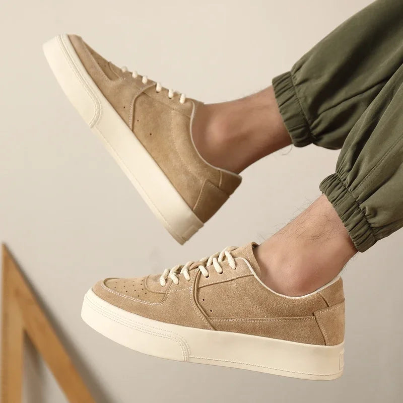 New Vulcanize  Suede  Lace-up Casual Men Shoe