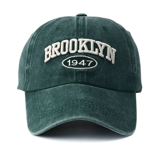 Wysokiej jakości czapka typu snapback z haftem Brooklyn dla mężczyzn