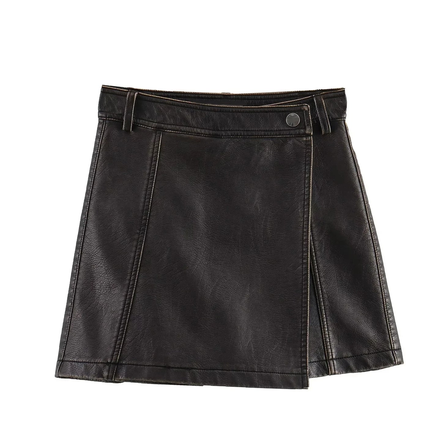 Faux Leather Skirts Shorts