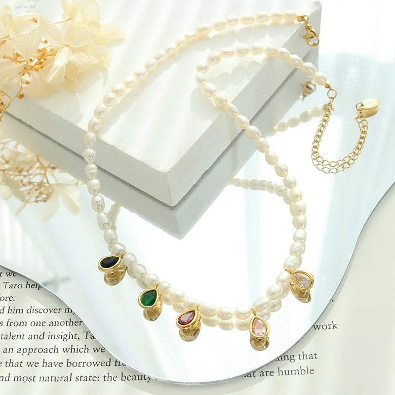 Women's Pearl  Crystal Necklaces