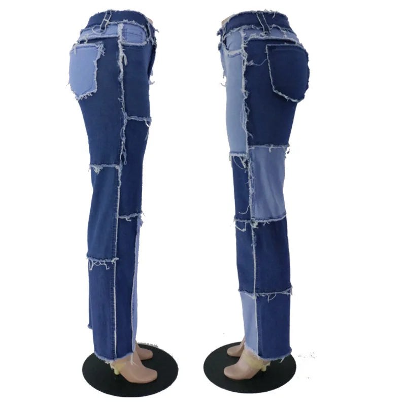 Fashion Cowboy Pants Straight Jeans - ZUNILO